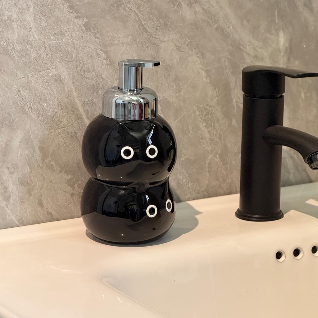 Siamese cat hand sanitizer foam separately bottled bathroom counter lovely press bottle shampoo bath bottle soap dispenser