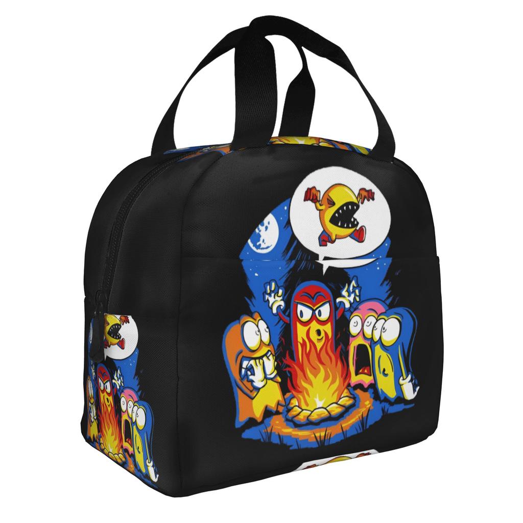 Custom P-Paced Resuable Lunch Boxes for Women Multifunction Video Game Cooler Thermal Food Insulated Lunch Bag School Student