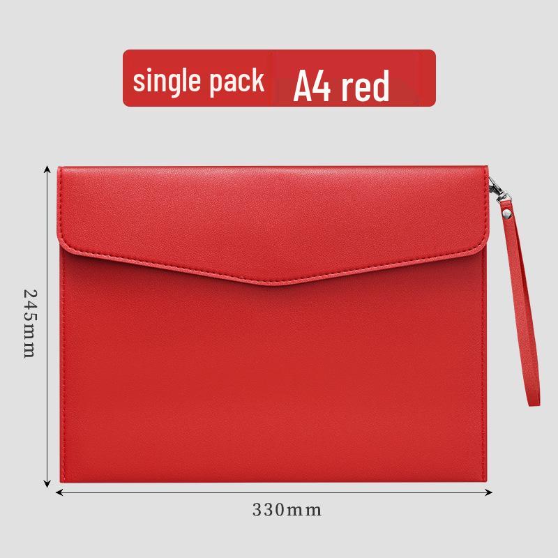 A4 Leather Business Conference Folder with Custom Logo