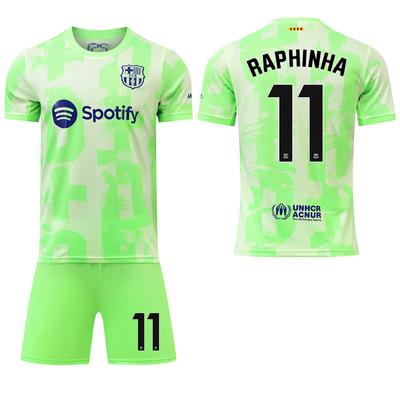 2024-25 Barcelona Green Second Away Jersey #9 Lewandowski #19 Yamal Football Jerseys