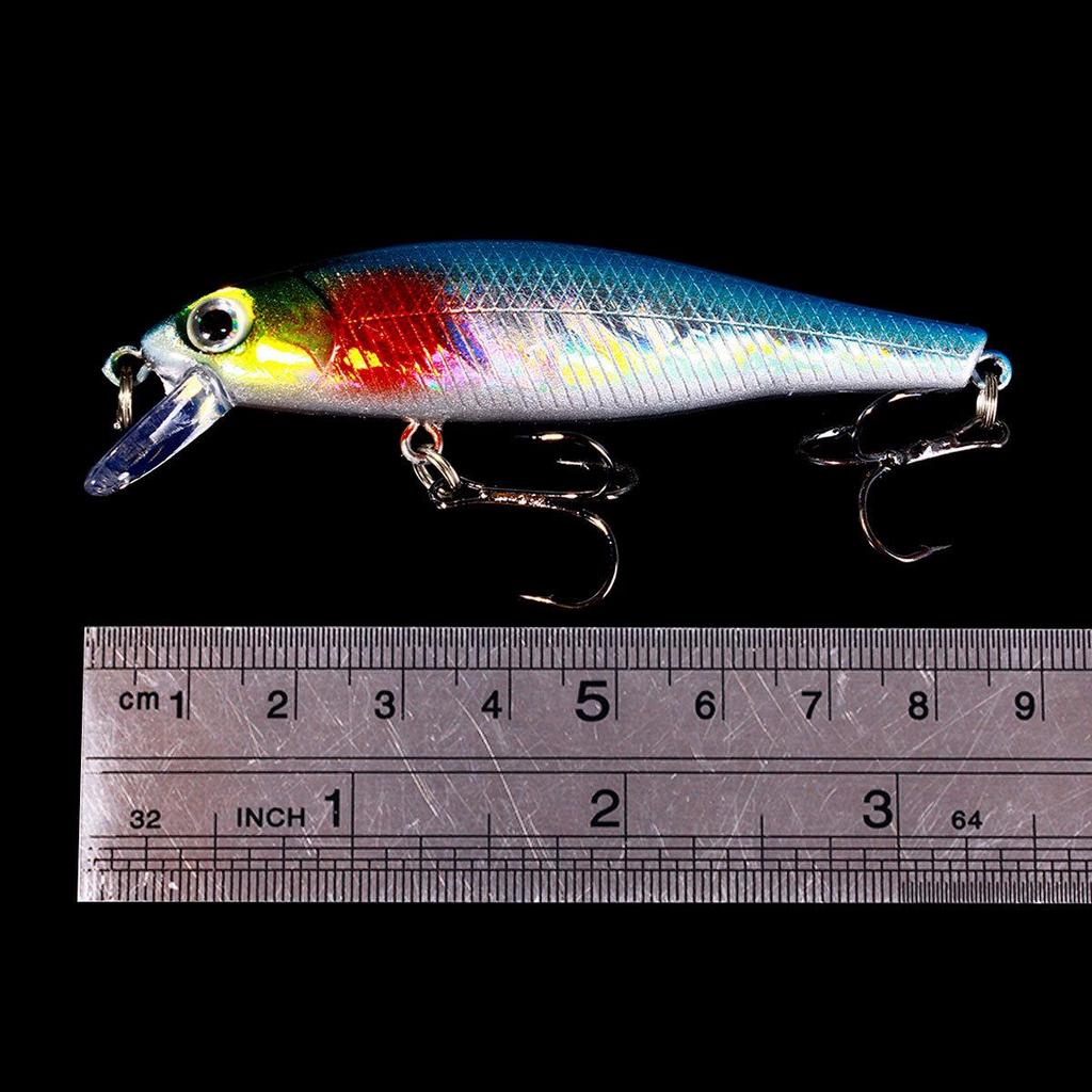 9g Slow Sinking Minnow Lure for Stream, Creek, and Sea Fishing