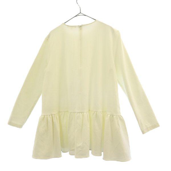 Yori Long Sleeve Tiered Gathered Blouse 38 White Women Used