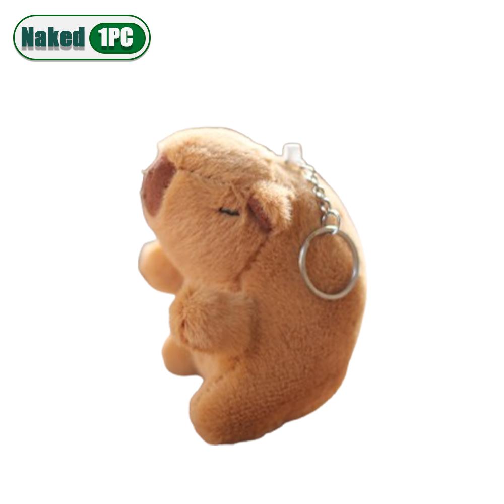 

1-30PCS Cartoon Capybara Plush Pendant Cute Stuffed Doll Keychain Bag Hanging Ornament Car Pendant Desktop Doll Holiday Gift