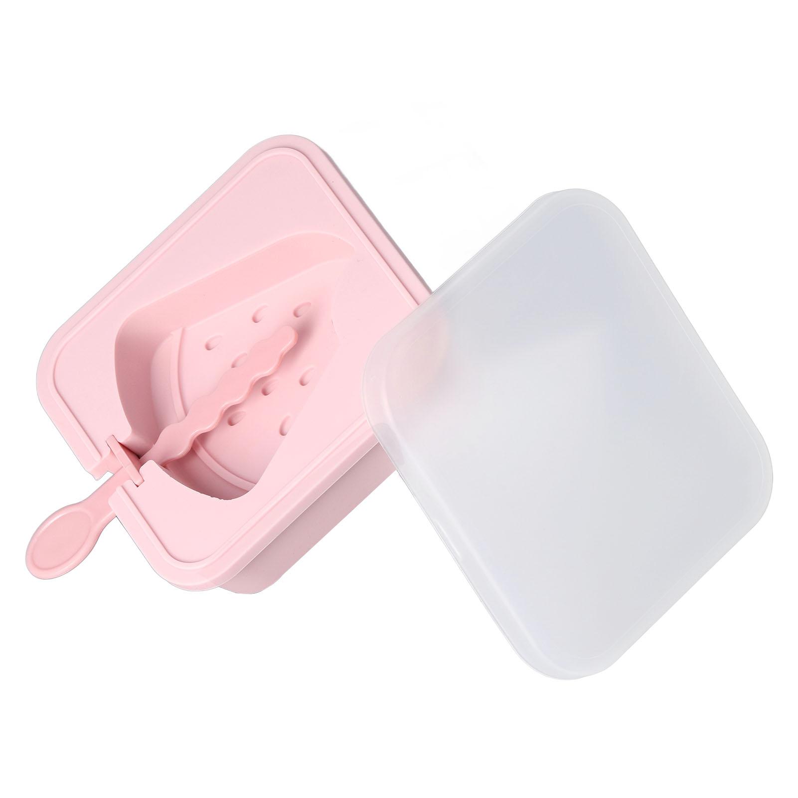 Popsicle Molds Reusable Stackable DIY Silicone Ice Cream Popsicle Cakesickle Molds Kitchen Tools with Lid Stick Type 1