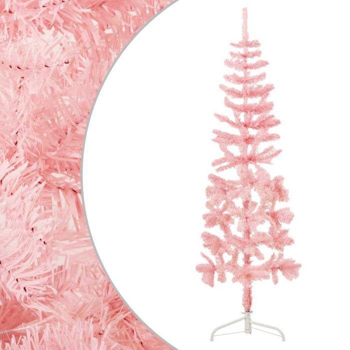 VidaXL Demi Sapin de Noël Artificiel Mince avec Support Arbre de Noël Décoration de Vacances Ornement de Noël Décoration de 344571