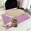 Cat Litter Box Ramp Spacious Detachable Cat Pedal Stool with Raised Edge for Litter Box Furniture Indoor Cats