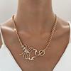 Vintage Rhinestone Scorpion Necklace - European & American Exaggerated Alloy Animal Choker