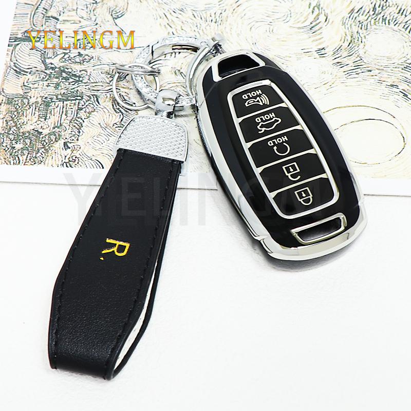 3 4 5 Button Car Key Fob Case Key Fob Cover For Hyundai I30 Ix35 Kona Encino Solaris Azera Grandeur Ig Accent Santa Fe Palisade