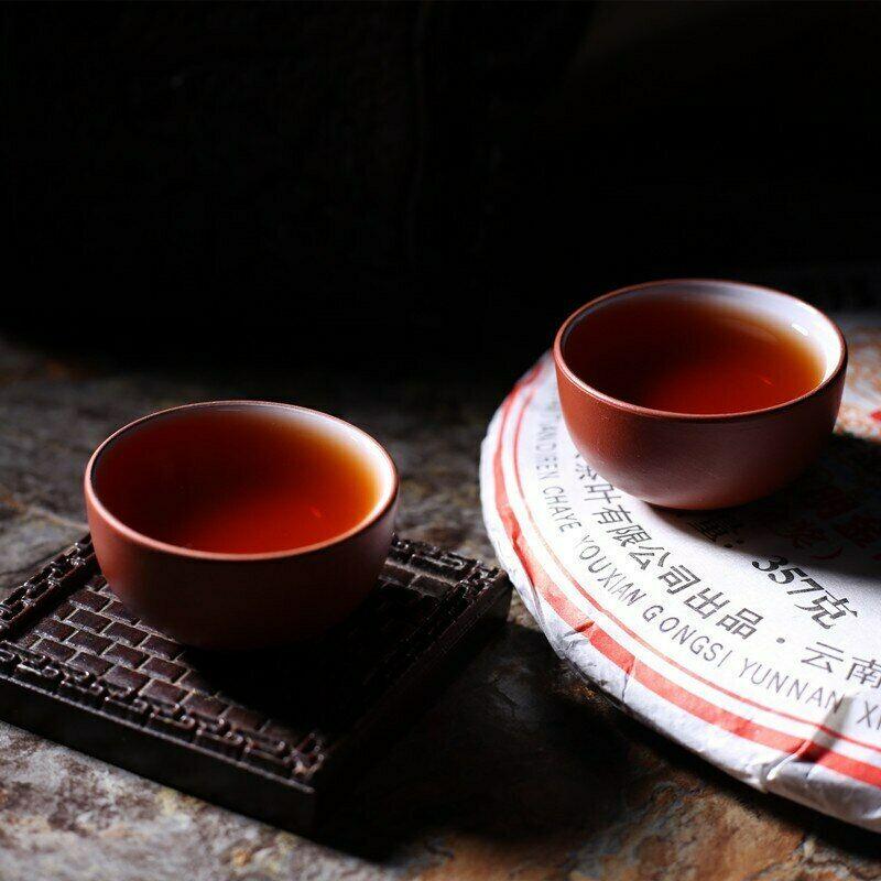 2009 Menghai Heaven Earth Royal Big Tree Lao Ban Zhang Pu-Erh Teekuchen 357g reif