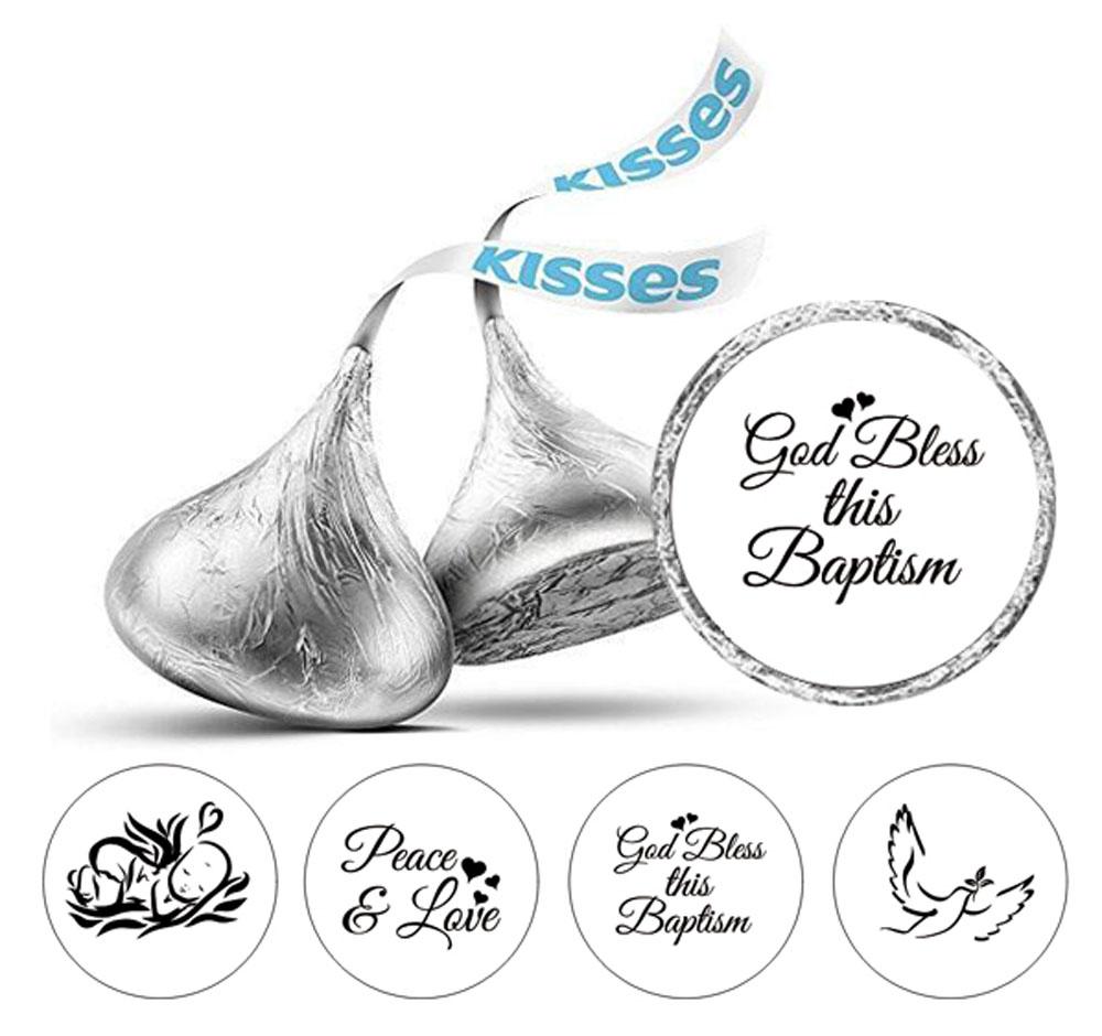 

Сувенірні етикетки для шоколадних цукерок Darling своїми руками, наклейки на тему хрещення, 190 шт. 0.75 Inches Diameter білий