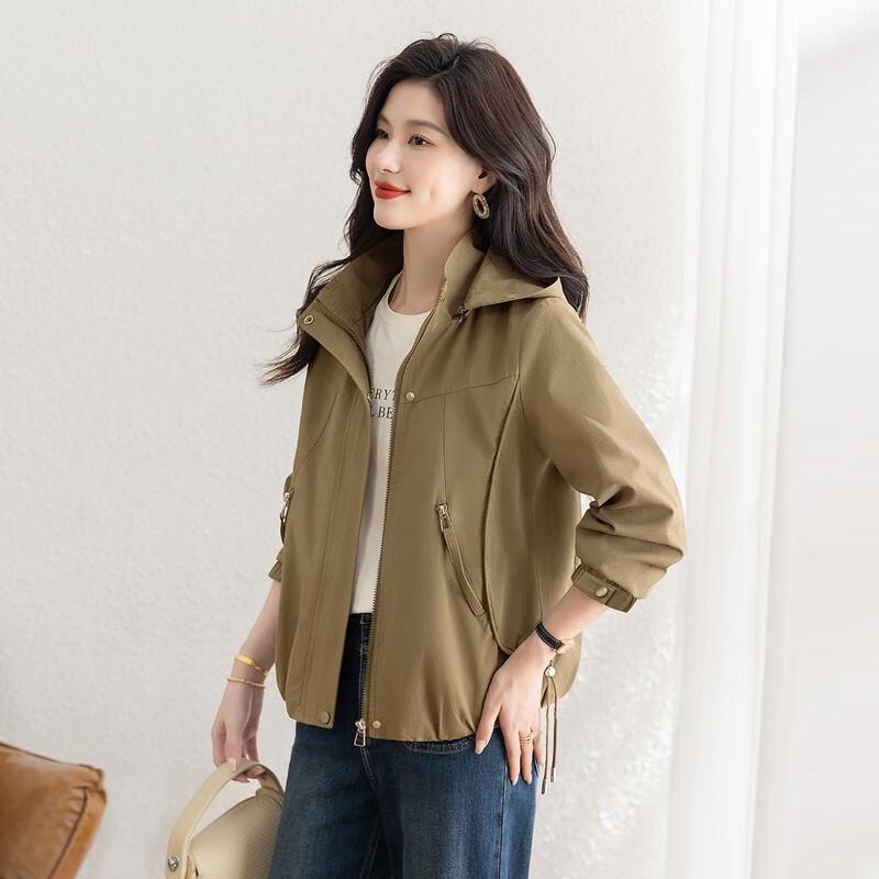 Women's Solid Color Loose Fit Hooded Top