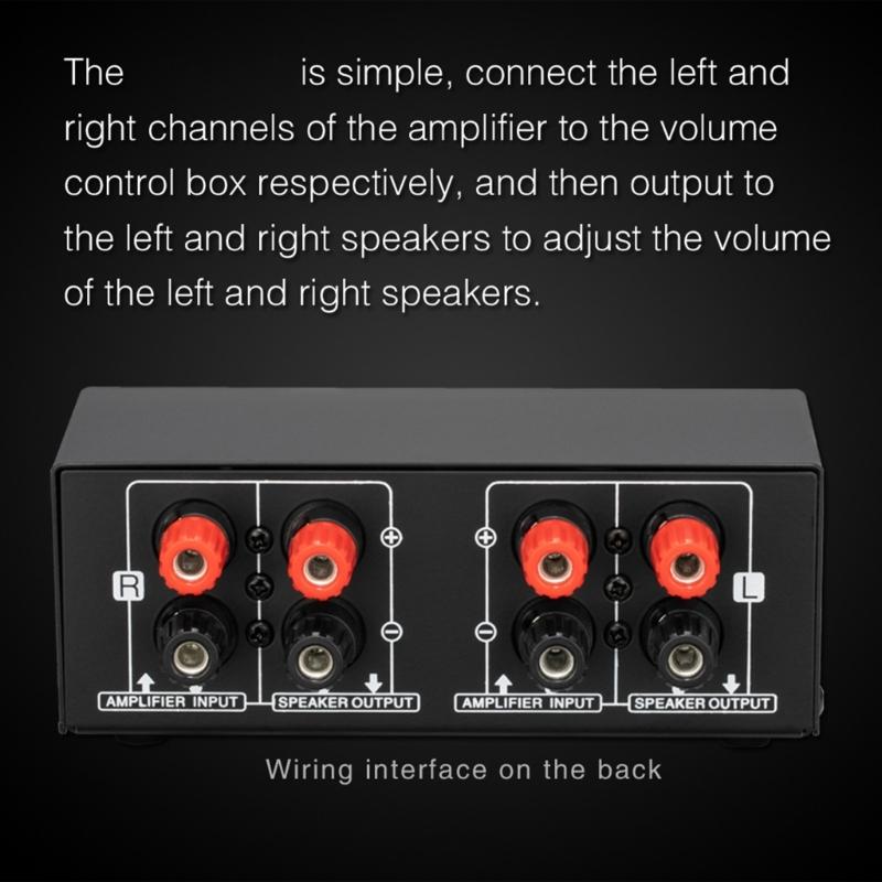 Speaker Sound Controllers Precise Independent Sound Adjuster Fine Tune Left & Right Channel Control 10Hz-50KHz
