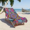 1 Pack Large Bohemian Mandala Beach Towel Suitable for Summer Swimming Pools, Soft Absorbent Microfiber with Bright Mandala