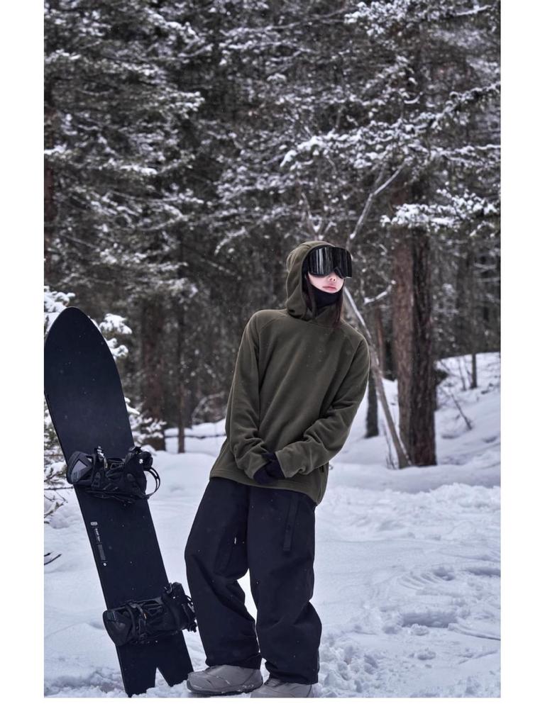 Unisex Waterproof Ski & Snowboard Pants: Loose Fit, Warm, Plus Velvet, for Men & Women.