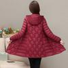 Women's Winter Mid-Length Thickened Slim-Fit Jacket Middle-Aged Stylish Elegant Simple Slimming Top