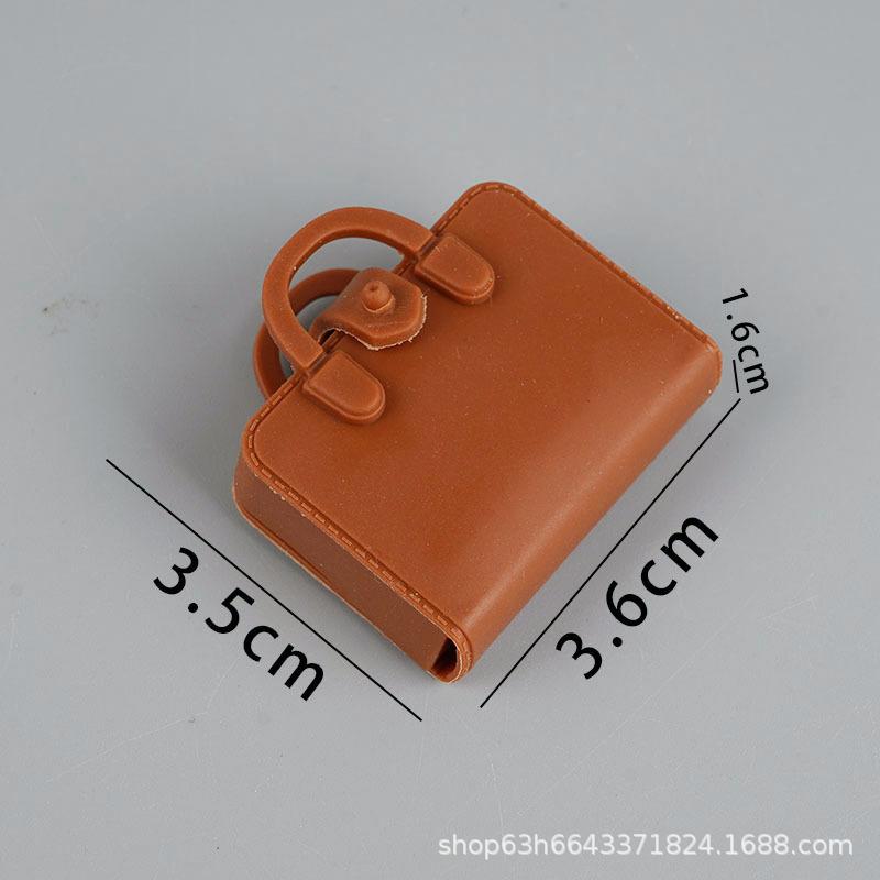 

Good-Looking Mini Simulation Doll House Schoolbag Straight Ruler Triangle Ruler Miniature Creative School Supplies Model Ornament Toy