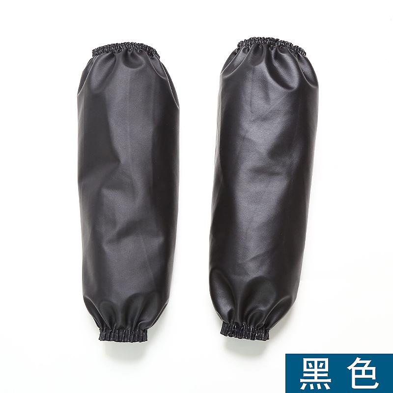 

Кожаные нарукавники для кухонных принадлежностей для уборки, универсальные, водонепроницаемые, маслостойкие, удлиненные, без рукавов, для домашней работы, для взрослых, ПУ, мягкая защита чёрный