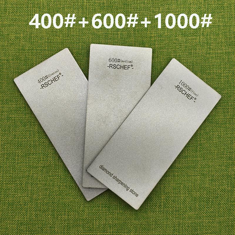 

Алмазні точильні камені 240/400/600/1000 грит, Точилка для ножів, Протиковзка основа, Набір інструментів для заточування кухонних ножів, Пластина для стружки as shwon