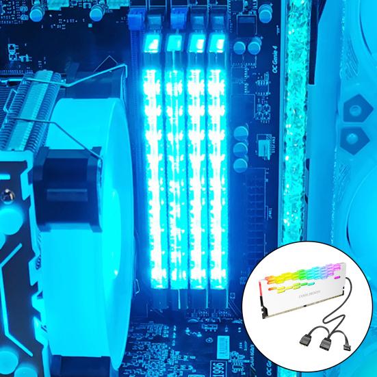 COOLMOON RA-2 RAM 5V ARGB Wide Heatsink Efficient Compatibility Brilliant Light Effect Desktop