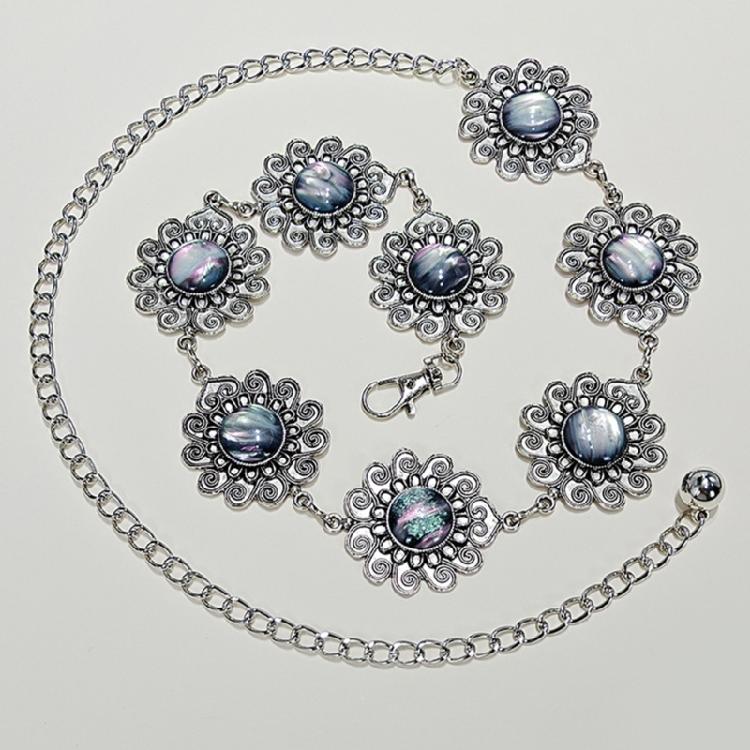 Adjustable Stone Embellished Waist Belt Bohemian Body Chain Waist Jewelry Accessory Gift for Women Outdoor Event