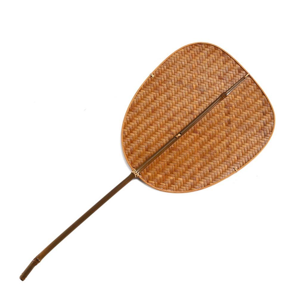 Handmade Bamboo Woven Fan Classical Hand Cranked Fan Chinese Style Circular Fan  Photography Prop