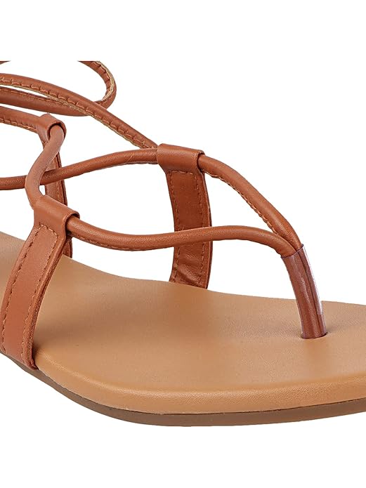 Shoetopia Women Flat Sandal Lightweight Daily Footwear Comfortable Casual Flats | Soft Sole Driving