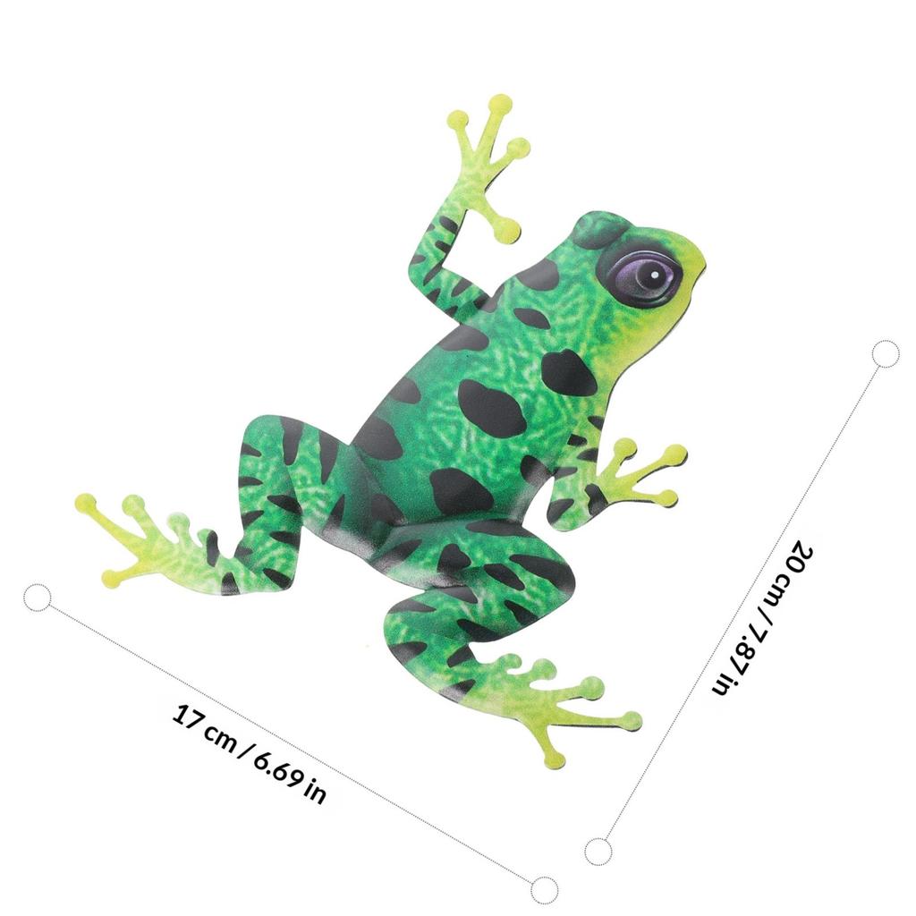 2Pcs Iron Frogs Wall Hanging Decor Creative Iron Art Decoration Home Supplies Table Ornament Desktop Decor Table Ornament