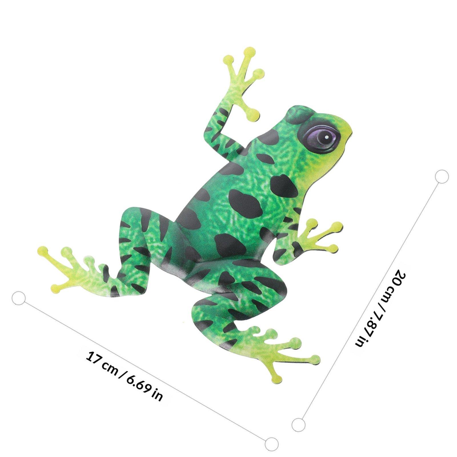 

2Pcs Iron Frogs Wall Hanging Decor Creative Iron Art Decoration Home Supplies Table Ornament Desktop Decor Table Ornament зелений