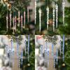 Creative Christmas Acrylic Snowflake Ornaments For Tree Decoration With Transparent And Colored Options