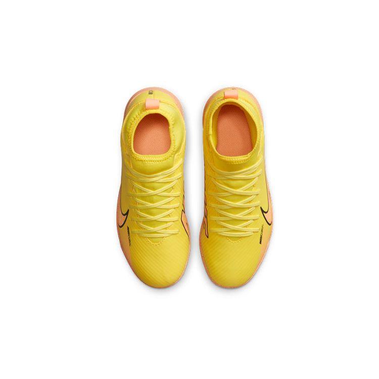 Nike JR Superfly 9 Academy TF Kids Football Boots Comfortable Non-slip Cushioned Durable Mid-top Kids Sneakers Yellow Pink DJ5954-780