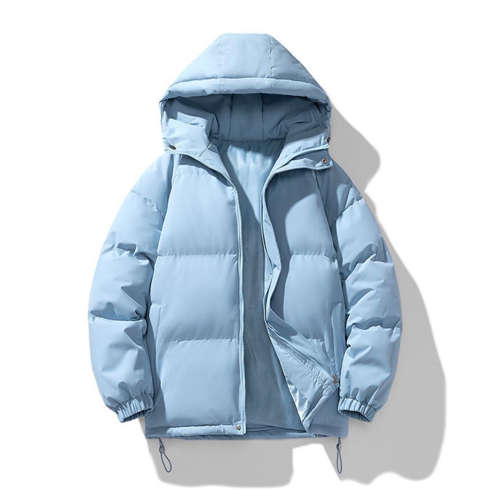Short bread clothes hooded warm thickened casual jacket male couple