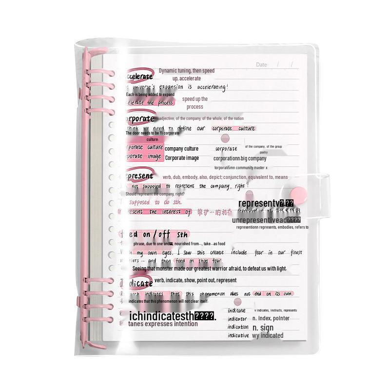 PVC Soft Cover B5 Notebook with Removable A5 Planner Diary