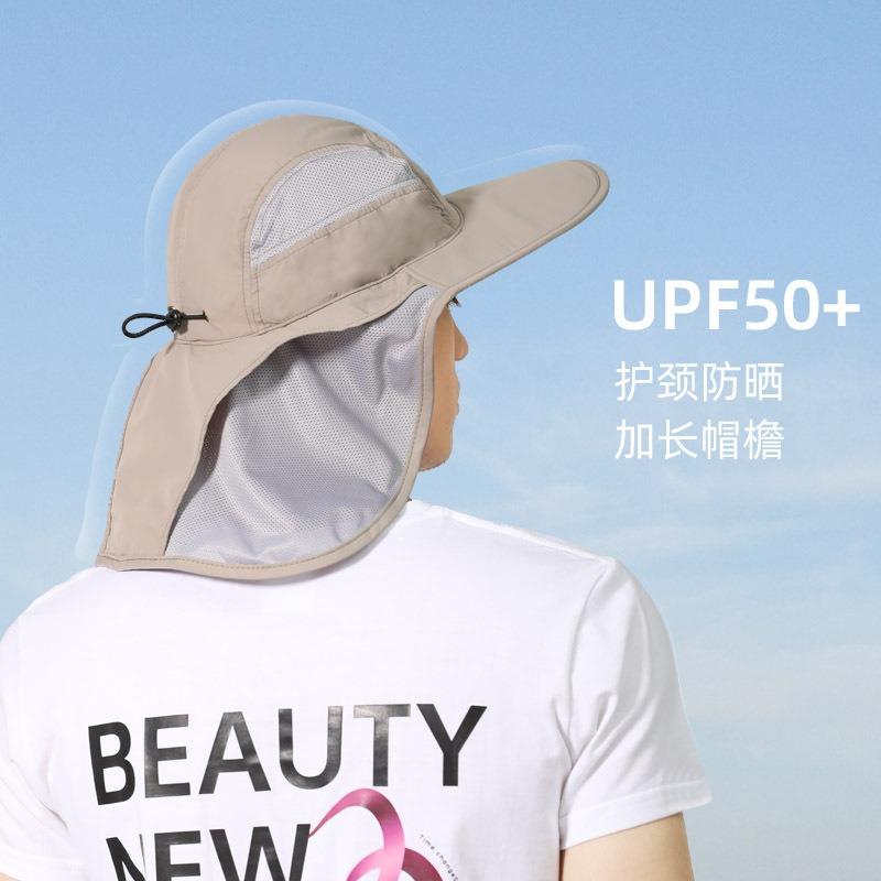 Summer Thin Shawl Integrated Fishing Hat UV Protection Large Brim Bucket Hat Neck Hat Sun Hat