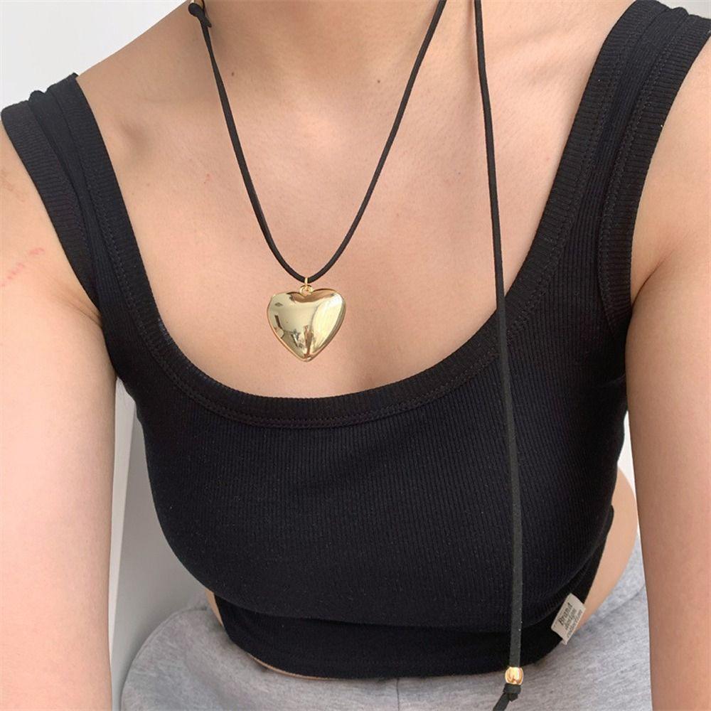 

Clavicle Chain Long Rope Metal Korean Style Necklace Women Y2k Necklace Fashion Jewelry Girl Choker