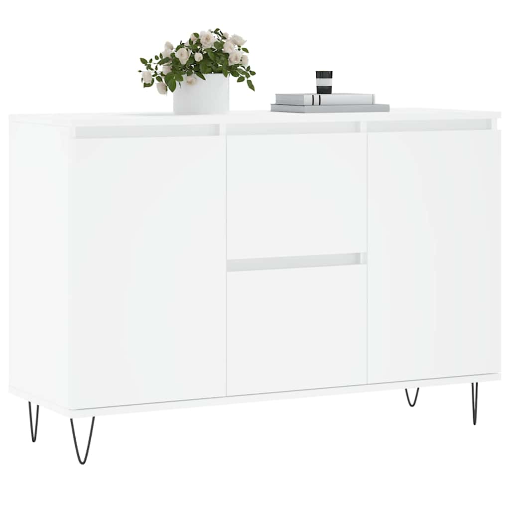 vidaXL Sideboard Weiß 101,5x35x70 cm Holzwerkstoff