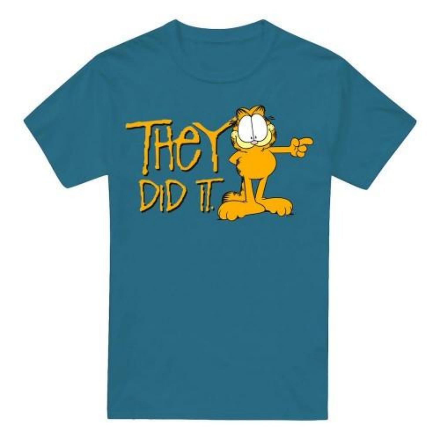 Garfield Mens They Did It T-Shirt S