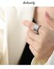 Personalized Engraved Geometric Titanium Steel Ring