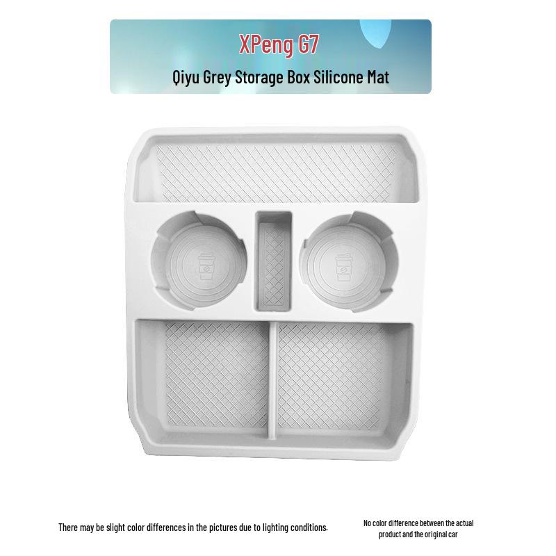 Xiaopeng G7 Rear Armrest Wireless Charging Cup Holder Silicone Pad Accessory