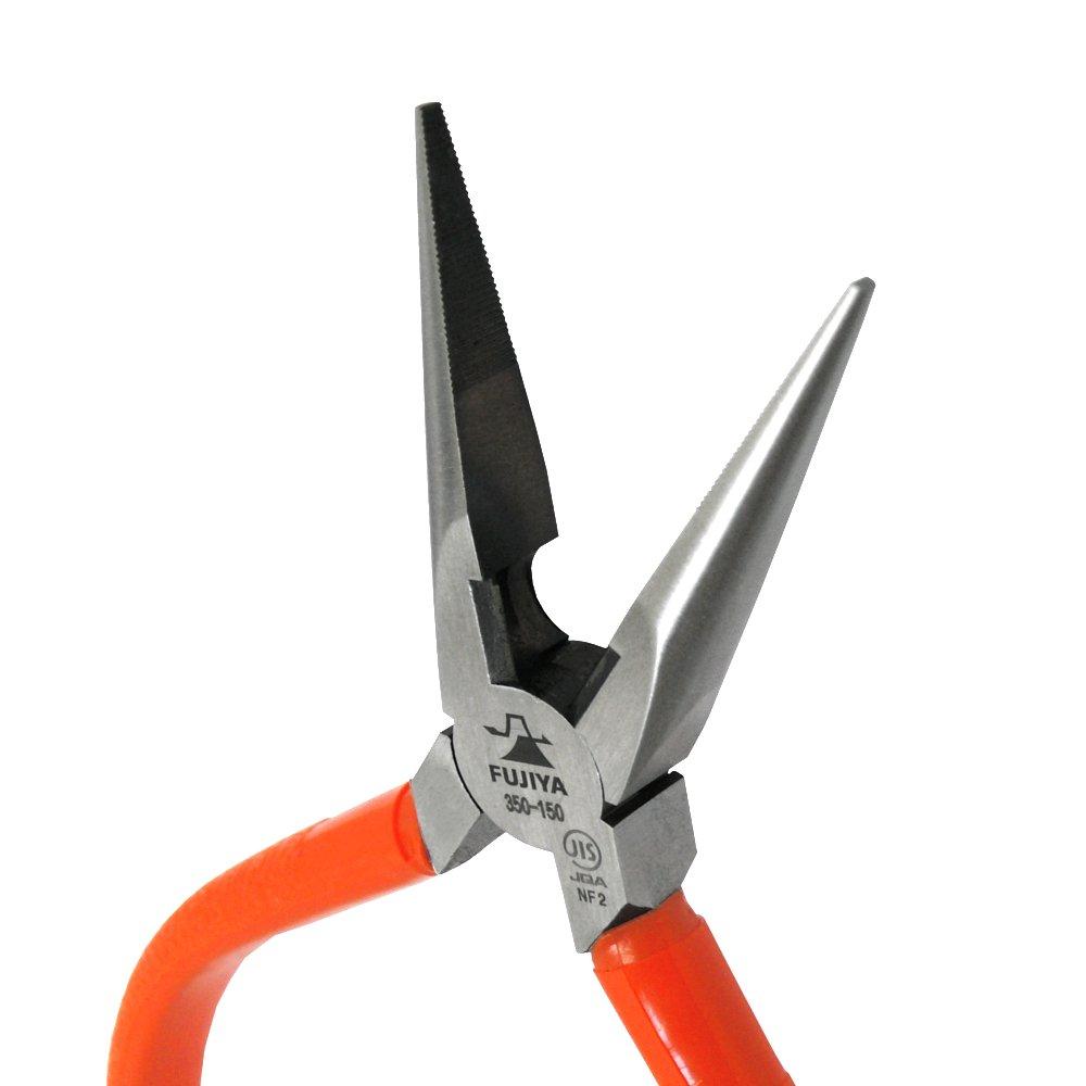 Fujiya Long Nose Pliers, JIS Standard, 150mm, 350-150