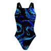 New European and American One-piece Bikini Digital Printing Swimsuit Tight Racing Swimsuit Women