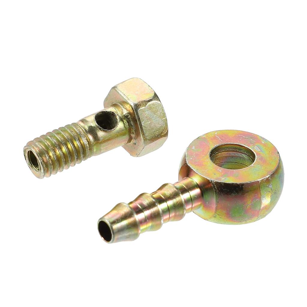 X AUTOHAUX Banjo Bolt Kit Banjo Bolt Hose Barb Fitting Brake Line Fitting Adapter