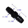 Wxrwxy 16mm Straight Barb Barbed Double Way Joint 1/2" Hose Repair Joint Plastic Connector 16mm Straight Barb 12 PCS