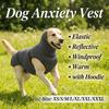 Elastic Dog Anxiety Vest Reflective Warm Dogs Calming Jacket Windproof with Hoodie Dog Soothing Clothes