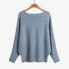 Loose Casual Fashion Bat Long Sleeve Women Sweater Solid Color Pullover Autumn Winter Knitted Tops Elegant Simple Sweaters Basic Clothing