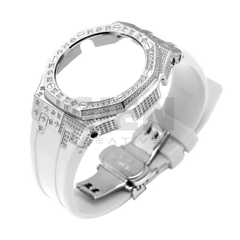 

Зірка Діамантова Оправа Для Casio Ga2100 GA2110 GA-B2100 Дуб Фермерський Корпус Модифіковані Нержавіюча Сталь Аксесуари Сталевий Ремінець Кришка GA2100 2110 B2100