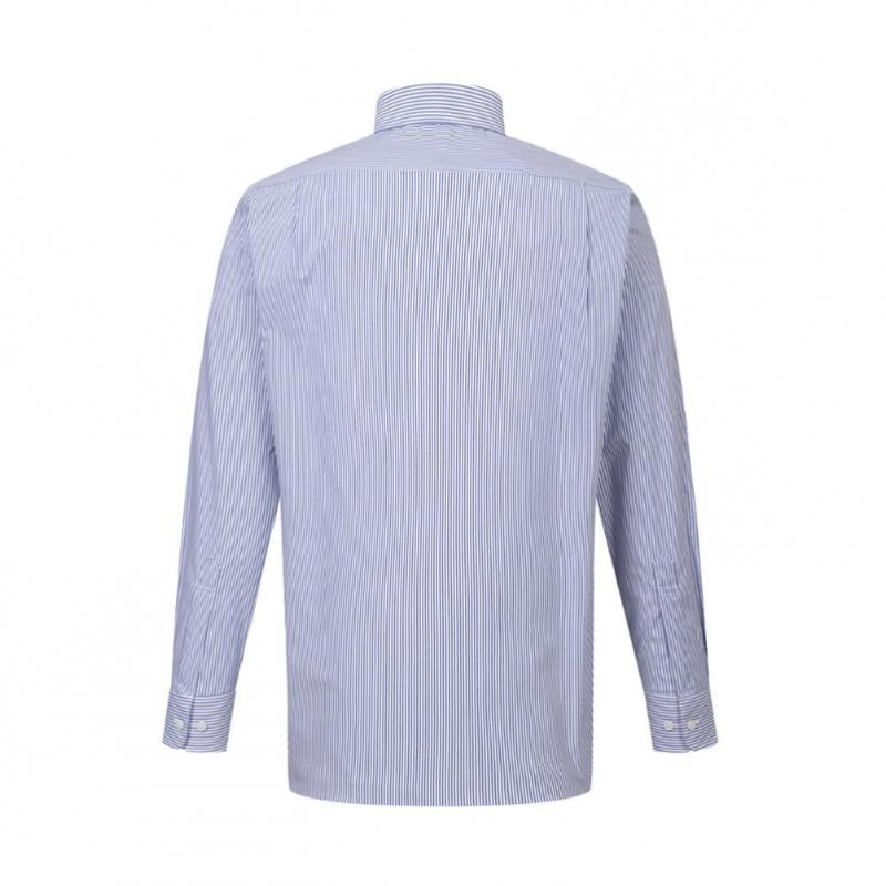 Daks Linen Blended Micro Stripe Regular Fit Dress Shirt Dms3shdl121b1