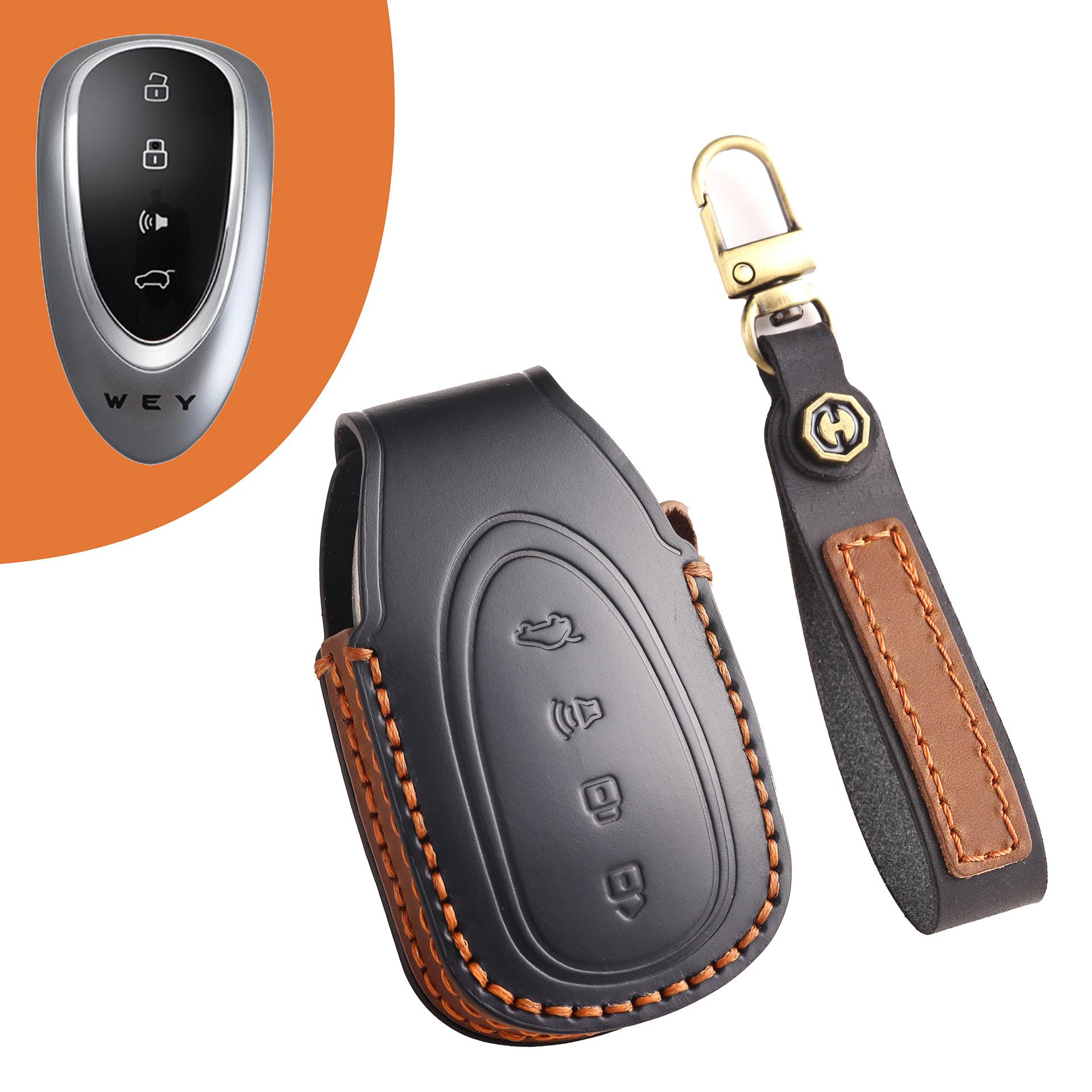 

Применимо к 2023 Great Wall Wei Brand Blue Mountain Набор ключей Wei Brand Alpine Mocha DHT-PHEV Высококачественная кожаная отделка