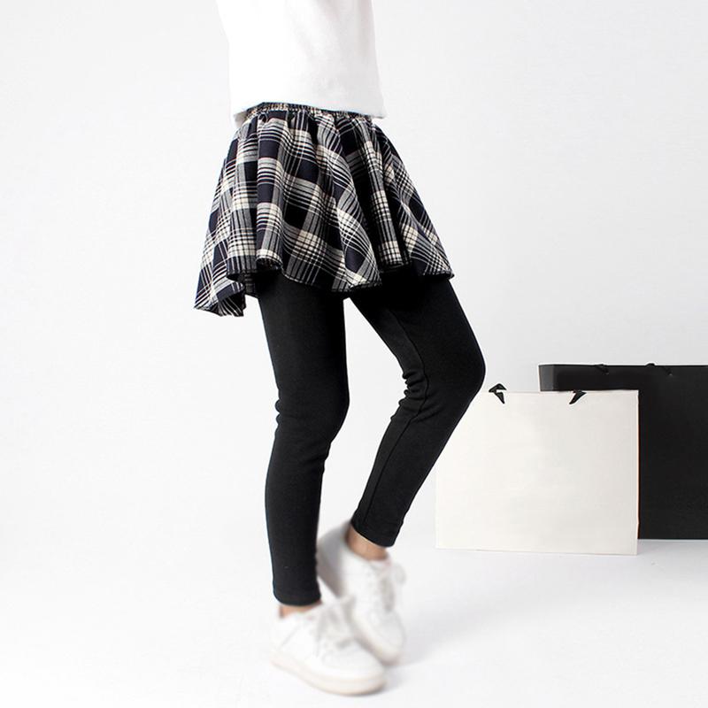 

Детские брюки-кюлоты, леггинсы в клетку для девочек, детские брюки