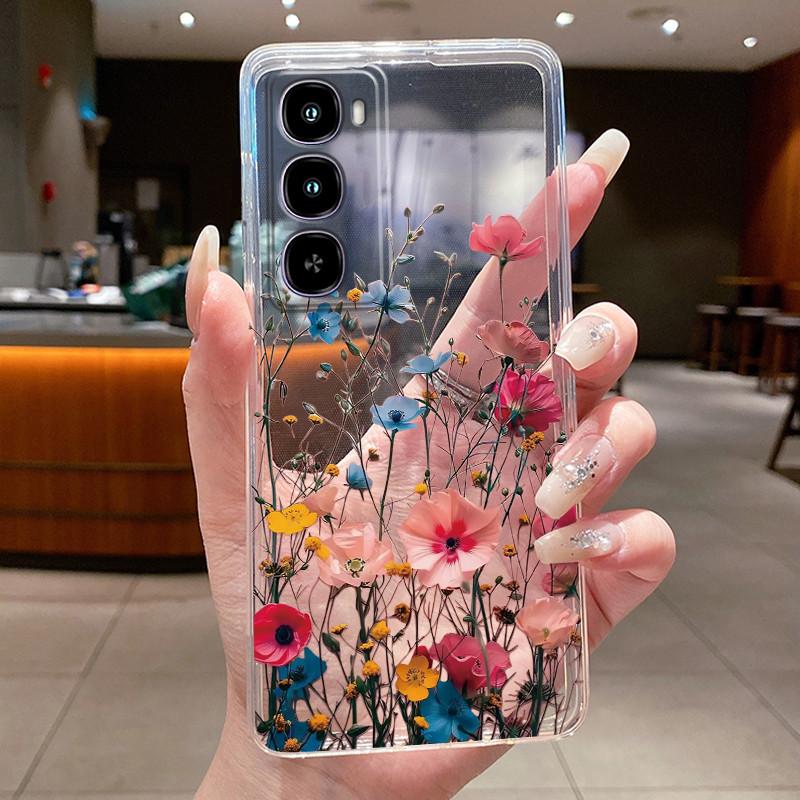 Phone Case For Itel City 100 C671L Coque Flower Butterfly Thin Cases ITEL City100 Capa Transparent Funda Soft Silicone TPU Cover