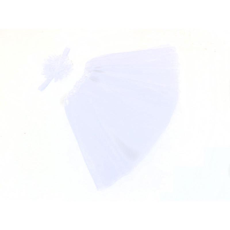 Детский шифоновый цветочный набор для малыша, набор из марлевой юбки-пачки и повязки на голову для детской фотосессии